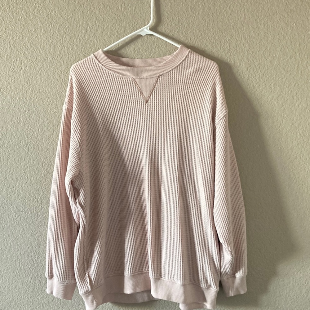Aerie light pink sweatshirt